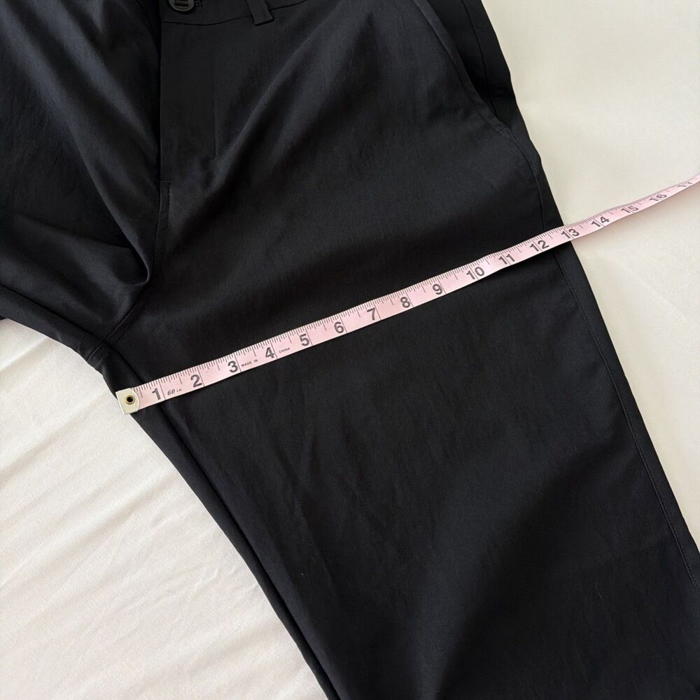 Lululemon Pants Mens Sz 34 Black ABC Slim Tapered Twill Performance Trousers - Picture 15 of 16